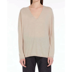 Max Mara Beige Cashmere Cashmere Sweater - M