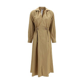 Max Mara Beige Cotton Casual Dress - IT42 | L