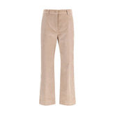 Max Mara Beige Cotton Casual Pants