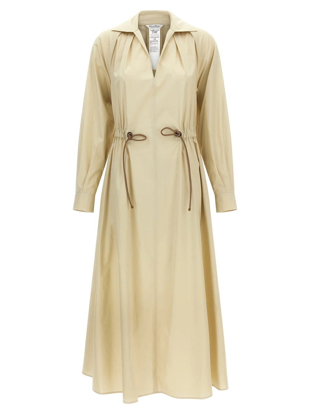 Max Mara Beige Cotton Long Dress