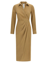 Max Mara Beige Cotton Midi Dress - IT42