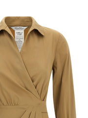 Max Mara Beige Cotton Midi Dress - IT42