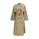 Max Mara Beige Cotton Trench Coat - IT38 | S