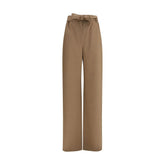 Max Mara Beige Fleece Wool Casual Pants - IT38 | S