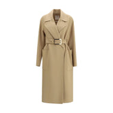 Max Mara Beige Fleece Wool Coat - IT38 | S