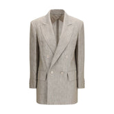 Bežový lněný blejzr Max Mara - IT42 | L