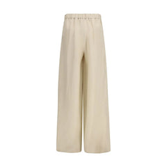 Max Mara Beige Linen Casual Pants - IT44 | L