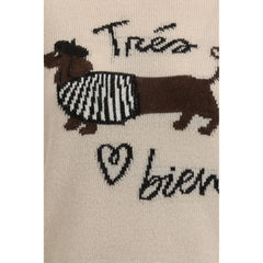 Max Mara Beige Marabou Top - L