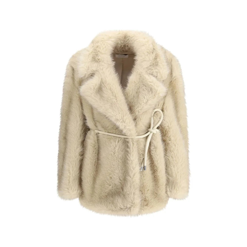 Max Mara Beige Polyester Coat