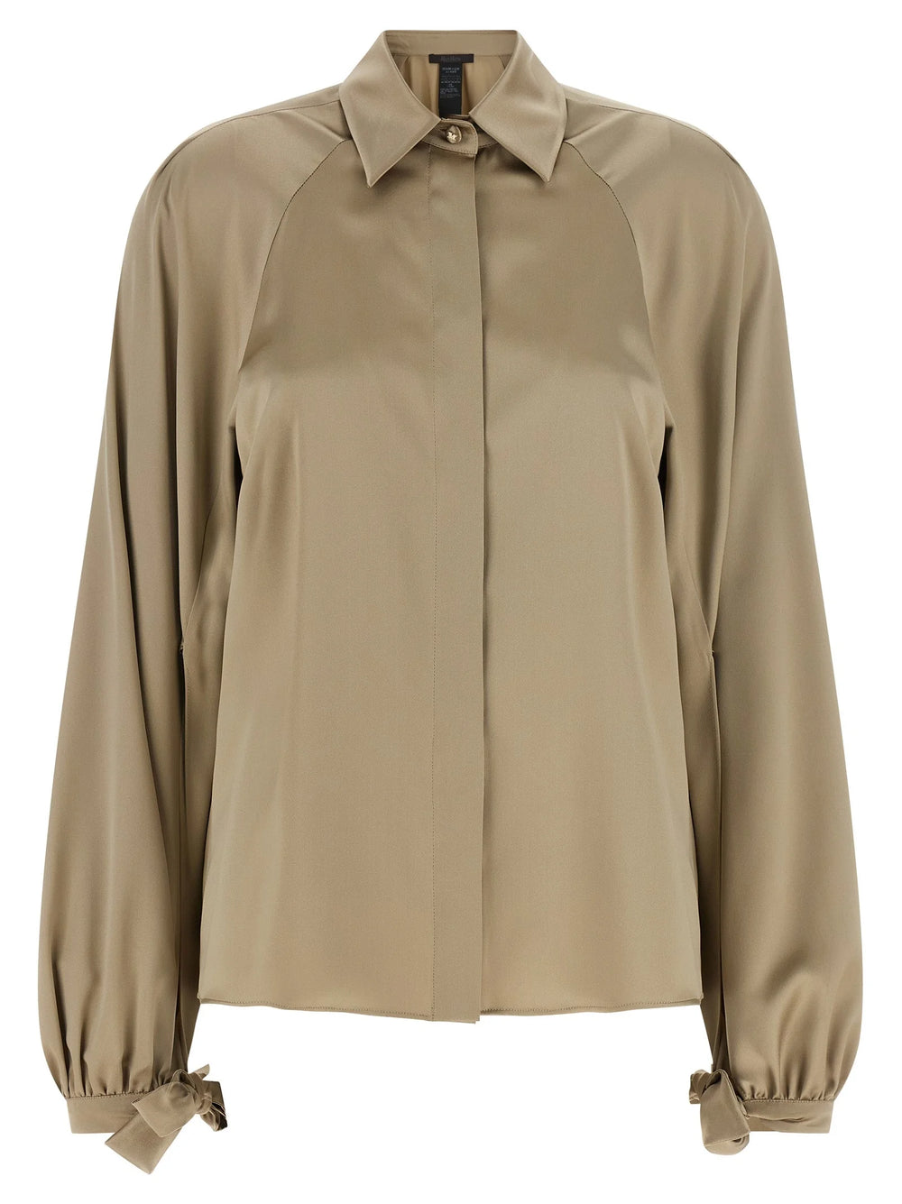 Max Mara Sandfärgad Silktopp