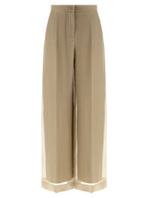 Max Mara Beige Silk Casual Pants