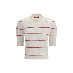 Camisa estampada de seda bege Max Mara