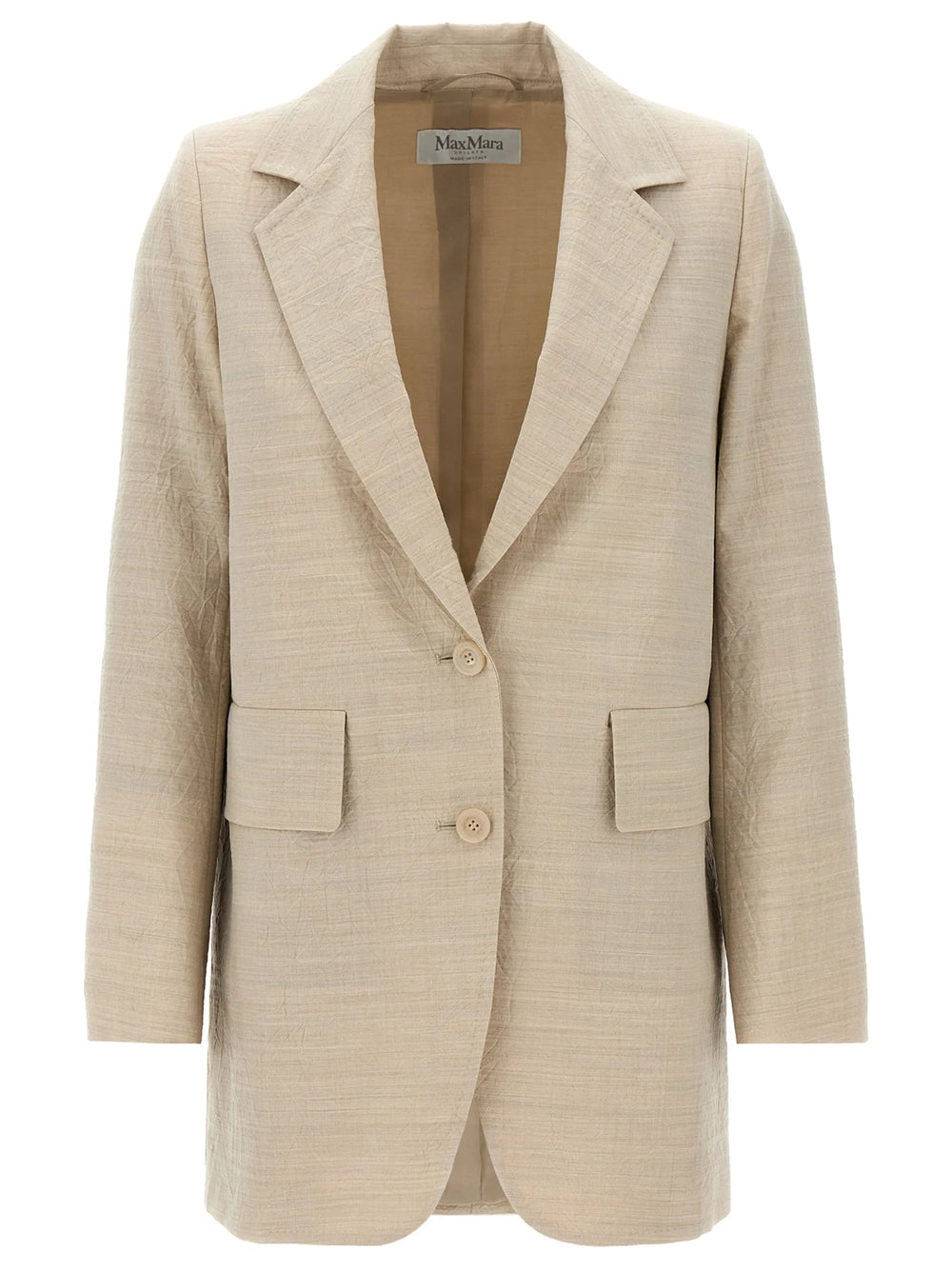 Max Mara Beige Virgin Wool Blazer