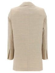 Max Mara Beige Virgin Wool Blazer