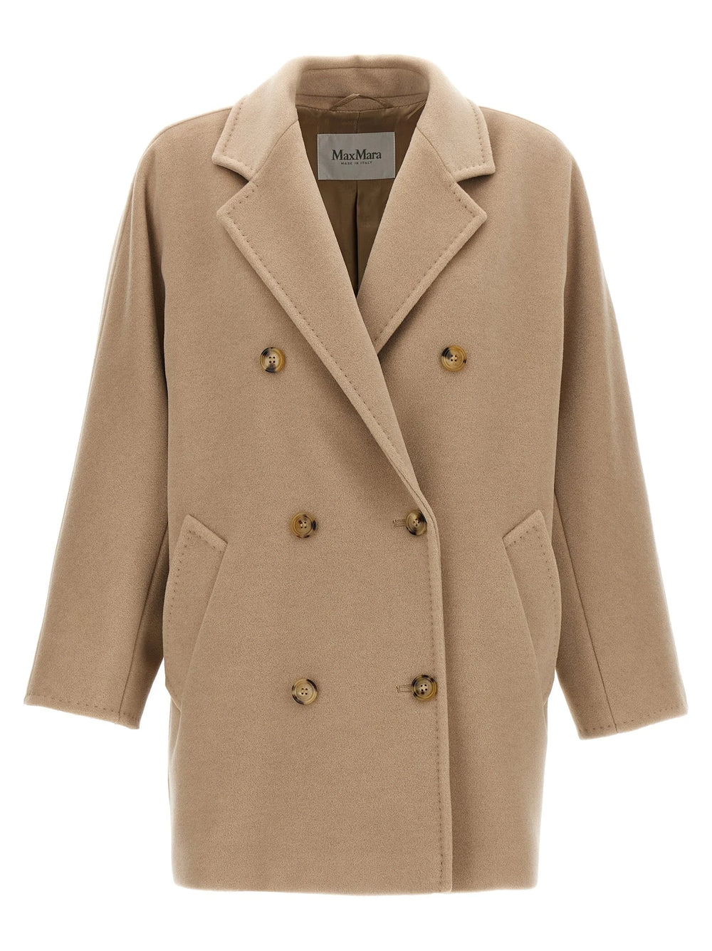 Max Mara Beige Virgin Wool Coat - IT42