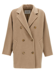 Max Mara Beige Virgin Wool Coat - IT42