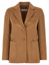 Max Mara Beige Wool Blazer - IT44