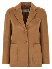 Max Mara Beige Wool Blazer - IT44