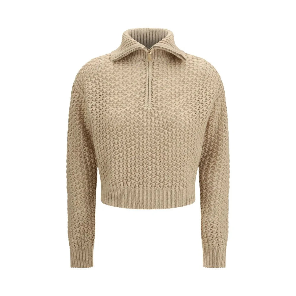 Max Mara Beige Wool Cashmere Sweater - S