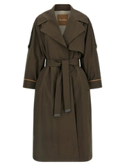 Max Mara Bicolor Cotton Coat - IT40