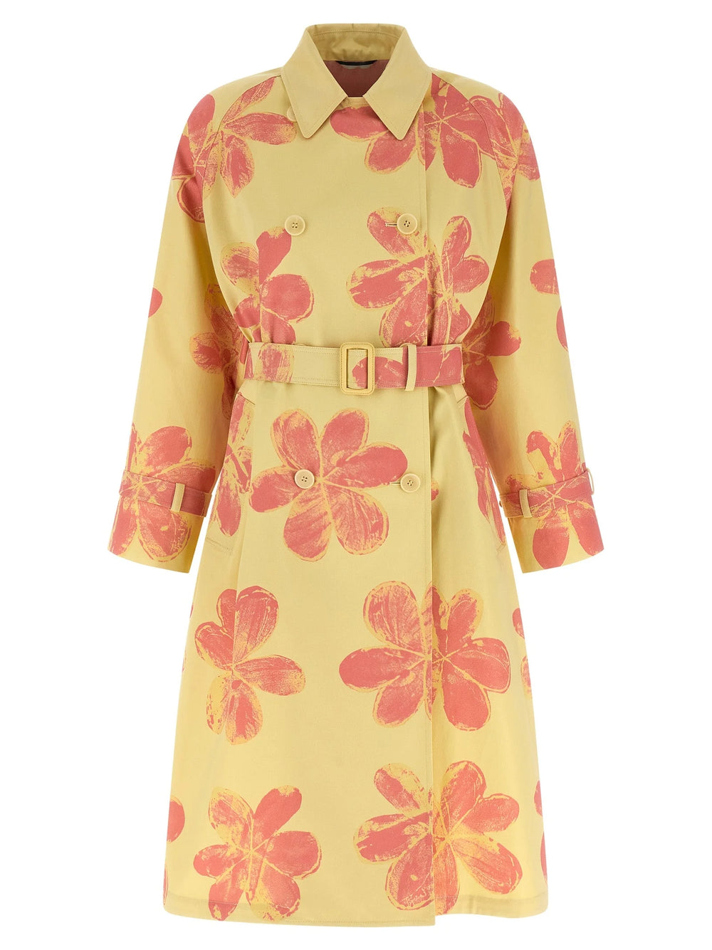 Max Mara Bicolor Cotton Coat - S