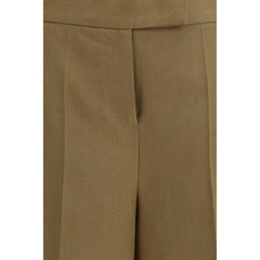 Max Mara Bicolor Linen Bermuda Shorts