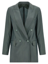 Max Mara Bicolor Virgin Wool Blazer