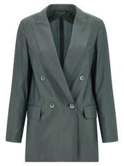 Max Mara Bicolor Virgin Wool Blazer