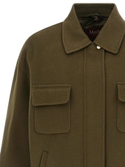Max Mara Bicolor Virgin Wool Coat