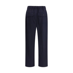 Max Mara Black Cotton Casual Pants