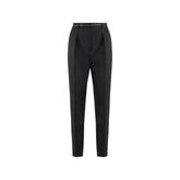 Max Mara Black Elastane Dress Pants - 42
