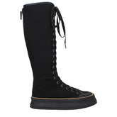 Max Mara Black Fabric Lace-Up Boots - EU36/US6 - Boots