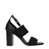 Max Mara Black Fabric Platform Sandals