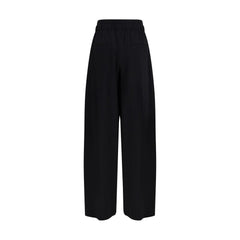 Max Mara Black Fleece Wool Casual Pants