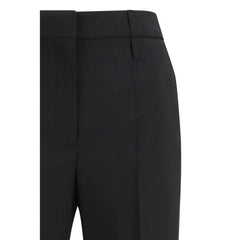 Max Mara Svarta Ullblandning Flarebyxor