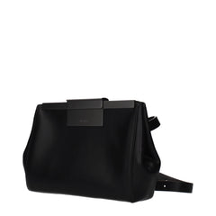 Max Mara Black Leather Crossbody Bag