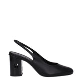 Max Mara Black Leather High Heel Pumps