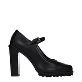 Max Mara Black Leather High Heel Pumps - Heels