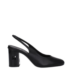 Max Mara Black Leather High Heel Pumps - Heels