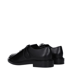 Max Mara Black Leather Oxfords And Derbies