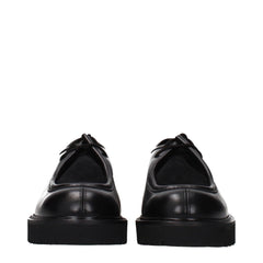 Max Mara Black Leather Oxfords And Derbies - EU38.5/US8.5