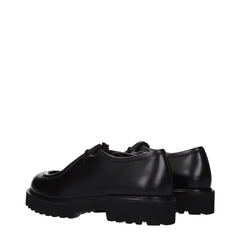 Max Mara Black Leather Oxfords And Derbies - EU38.5/US8.5