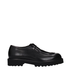 Max Mara Black Leather Oxfords And Derbies - EU38.5/US8.5