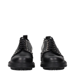 Max Mara Black Leather Oxfords And Derbies - EU38/US8 - Flats