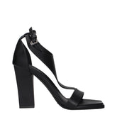 Max Mara Black Leather Stiletto Heels Sandals