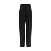 Max Mara Black Linen Casual Pants