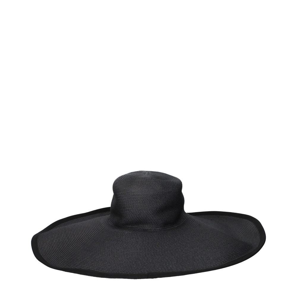 Max Mara Black Paper Sunhats - 57 cm|S