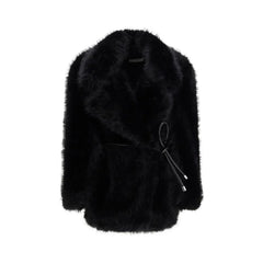 Max Mara Black Polyester Coat