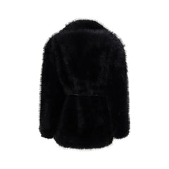 Max Mara Black Polyester Coat