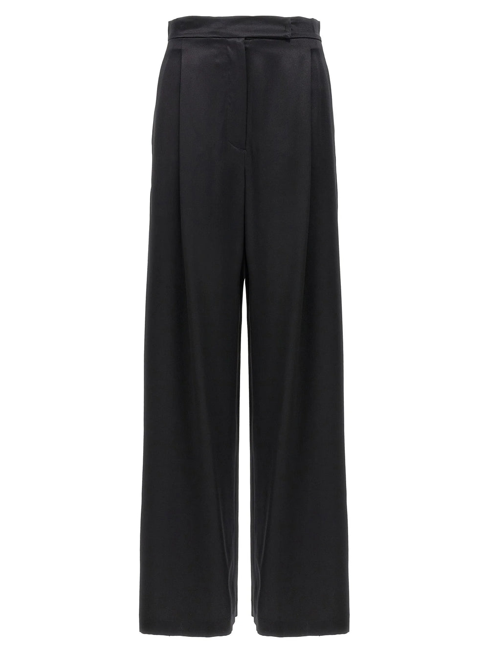 Max Mara Black Silk Casual Pants